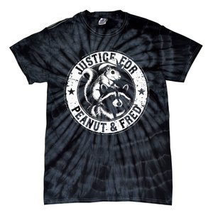 Justice For Peanut & Fred Cute Squirrel Cowboy Hat Racoon Tie-Dye T-Shirt