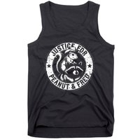 Justice For Peanut & Fred Cute Squirrel Cowboy Hat Racoon Tank Top