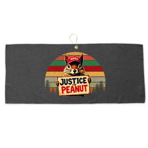 Justice For Peanut The Squirrel Maga Wild Animals Spirrels Large Microfiber Waffle Golf Towel