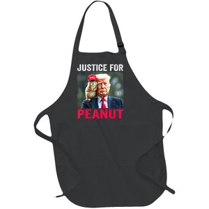 Justice For Peanut The Squirrel Trump 2024 Gift Full-Length Apron With Pockets