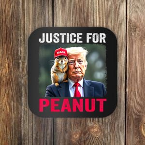 Justice For Peanut The Squirrel Trump 2024 Gift Coaster