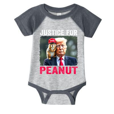 Justice For Peanut The Squirrel Trump 2024 Gift Infant Baby Jersey Bodysuit