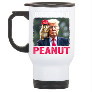 Justice For Peanut The Squirrel Trump 2024 Gift Stainless Steel Travel Mug