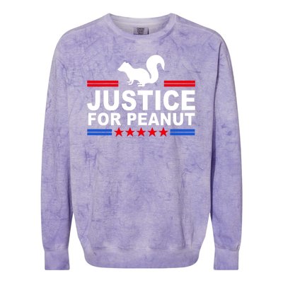 Justice For Peanut The Squirrel 2024 Colorblast Crewneck Sweatshirt