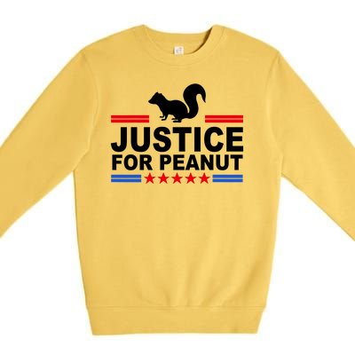 Justice For Peanut The Squirrel 2024 Premium Crewneck Sweatshirt