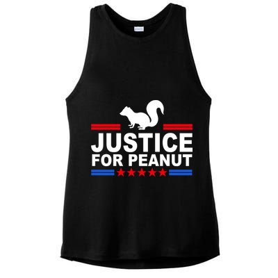 Justice For Peanut The Squirrel 2024 Ladies PosiCharge Tri-Blend Wicking Tank