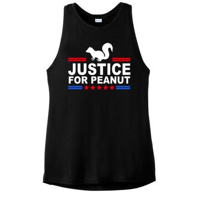 Justice For Peanut The Squirrel 2024 Ladies PosiCharge Tri-Blend Wicking Tank