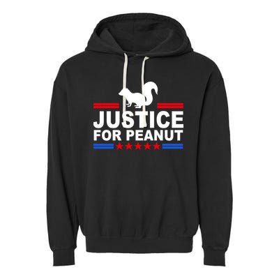 Justice For Peanut The Squirrel 2024 Garment-Dyed Fleece Hoodie