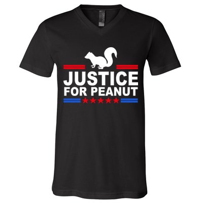 Justice For Peanut The Squirrel 2024 V-Neck T-Shirt