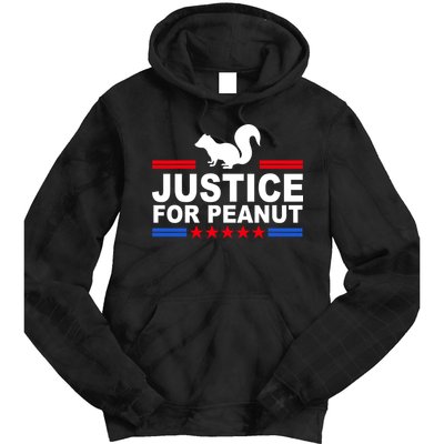 Justice For Peanut The Squirrel 2024 Tie Dye Hoodie