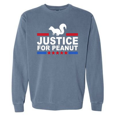 Justice For Peanut The Squirrel 2024 Garment-Dyed Sweatshirt