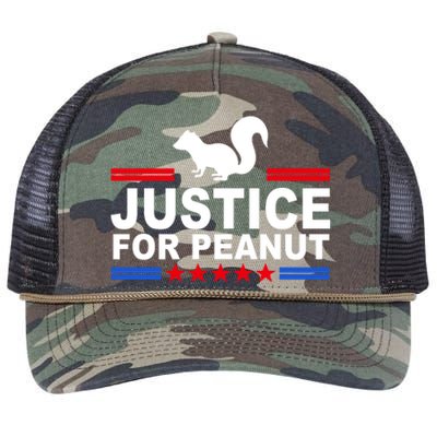 Justice For Peanut The Squirrel 2024 Retro Rope Trucker Hat Cap