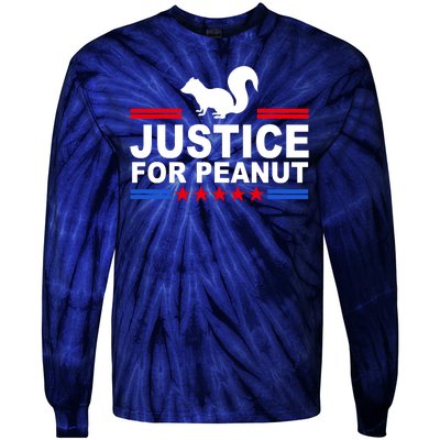 Justice For Peanut The Squirrel 2024 Tie-Dye Long Sleeve Shirt