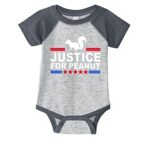 Justice For Peanut The Squirrel 2024 Infant Baby Jersey Bodysuit