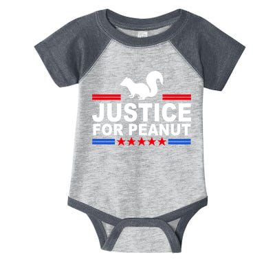 Justice For Peanut The Squirrel 2024 Infant Baby Jersey Bodysuit