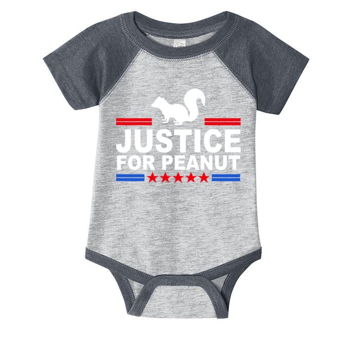 Justice For Peanut The Squirrel 2024 Infant Baby Jersey Bodysuit