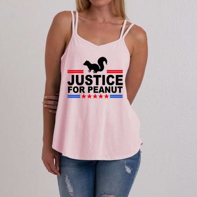 Justice For Peanut The Squirrel 2024 Women's Strappy Tank