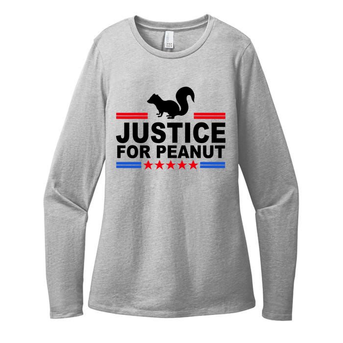 Justice For Peanut The Squirrel 2024 Womens CVC Long Sleeve Shirt