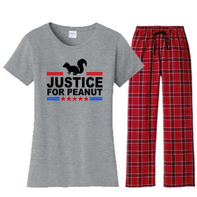 Justice For Peanut The Squirrel 2024 Women's Flannel Pajama Set