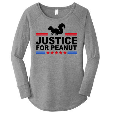 Justice For Peanut The Squirrel 2024 Women's Perfect Tri Tunic Long Sleeve Shirt