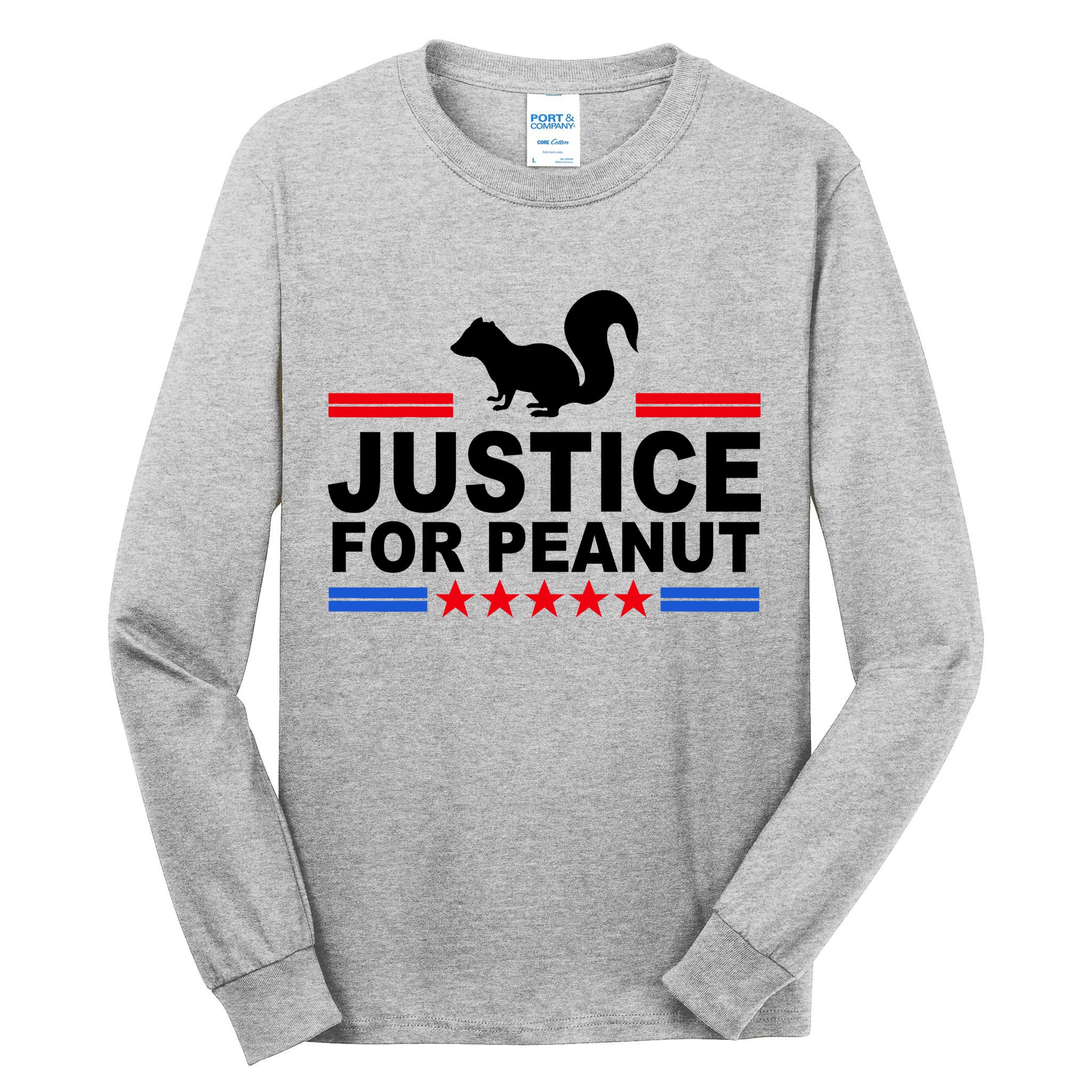 Justice For Peanut The Squirrel 2024 Tall Long Sleeve T-Shirt