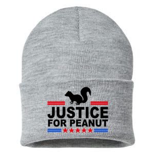 Justice For Peanut The Squirrel 2024 Sustainable Knit Beanie