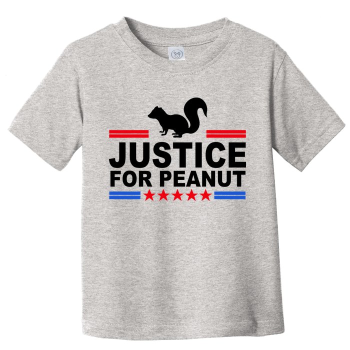 Justice For Peanut The Squirrel 2024 Toddler T-Shirt