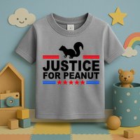 Justice For Peanut The Squirrel 2024 Toddler T-Shirt