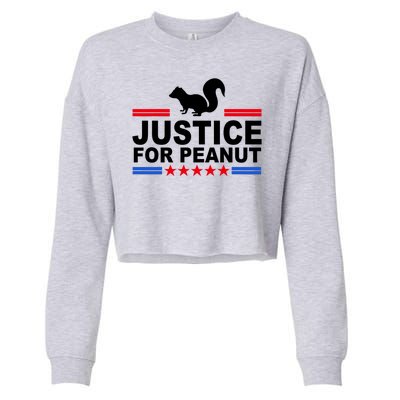 Justice For Peanut The Squirrel 2024 Cropped Pullover Crew