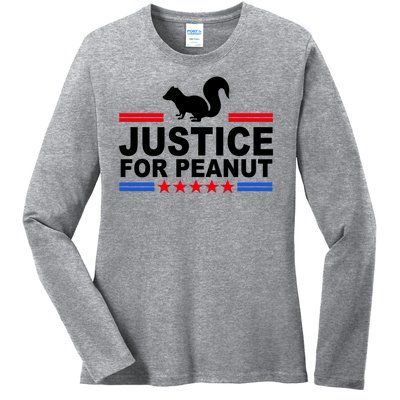 Justice For Peanut The Squirrel 2024 Ladies Long Sleeve Shirt