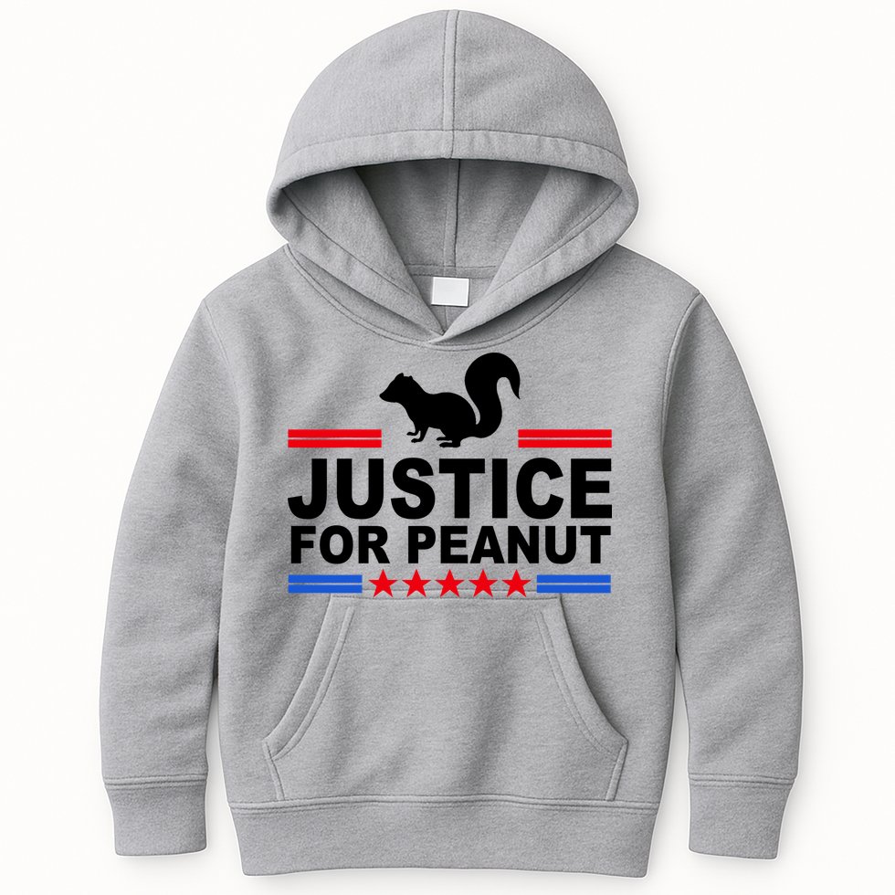 Justice For Peanut The Squirrel 2024 Kids Hoodie