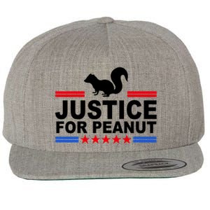 Justice For Peanut The Squirrel 2024 Wool Snapback Cap