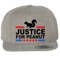 Justice For Peanut The Squirrel 2024 Wool Snapback Cap