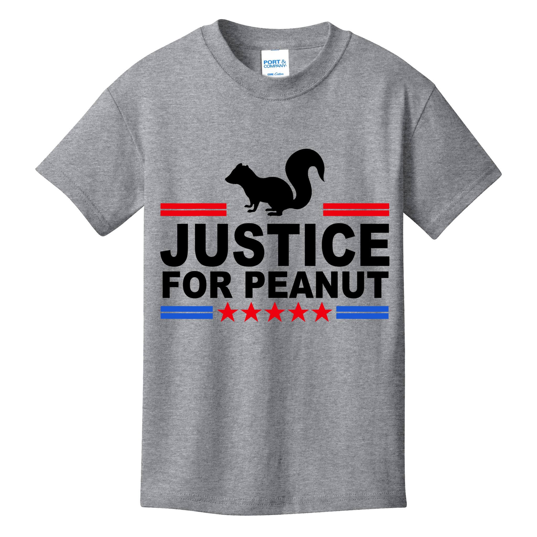 Justice For Peanut The Squirrel 2024 Kids T-Shirt