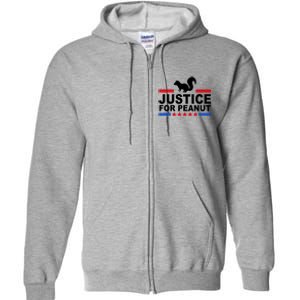 Justice For Peanut The Squirrel 2024 Full Zip Hoodie