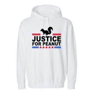 Justice For Peanut The Squirrel 2024 Garment-Dyed Fleece Hoodie