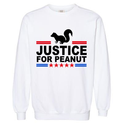 Justice For Peanut The Squirrel 2024 Garment-Dyed Sweatshirt