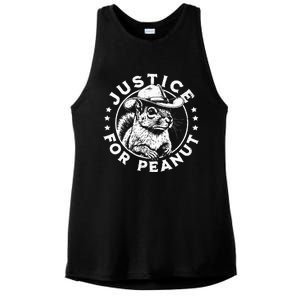 Justice For Peanut The Squirrel P’Nut Pnut Peanut Squirrel Ladies PosiCharge Tri-Blend Wicking Tank