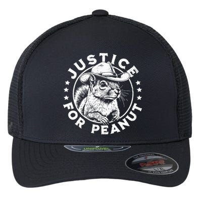 Justice For Peanut The Squirrel P’Nut Pnut Peanut Squirrel Flexfit Unipanel Trucker Cap