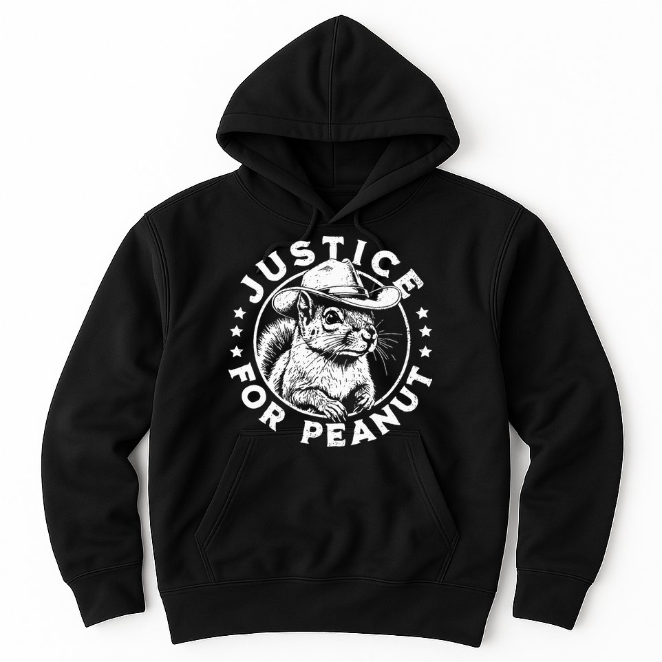 Justice For Peanut The Squirrel P’Nut Pnut Peanut Squirrel Hoodie