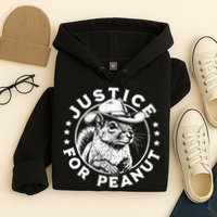 Justice For Peanut The Squirrel P’Nut Pnut Peanut Squirrel Hoodie
