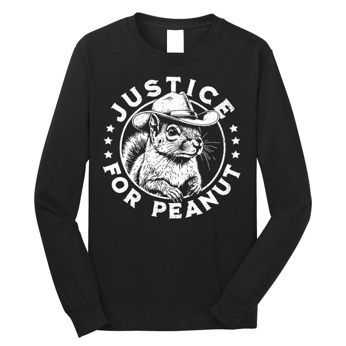 Justice For Peanut The Squirrel P’Nut Pnut Peanut Squirrel Long Sleeve Shirt