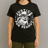Justice For Peanut The Squirrel P’Nut Pnut Peanut Squirrel T-Shirt