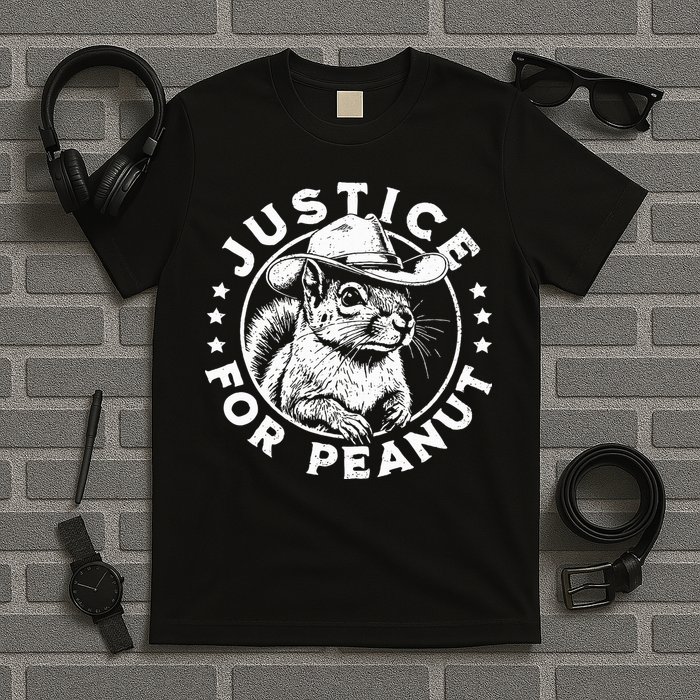 Justice For Peanut The Squirrel P’Nut Pnut Peanut Squirrel T-Shirt