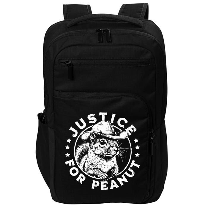 Justice For Peanut The Squirrel P’Nut Pnut Peanut Squirrel Impact Tech Backpack