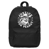 Justice For Peanut The Squirrel P’Nut Pnut Peanut Squirrel 16 in Basic Backpack