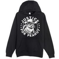 Justice For Peanut The Squirrel P’Nut Pnut Peanut Squirrel Premium Pullover Hoodie