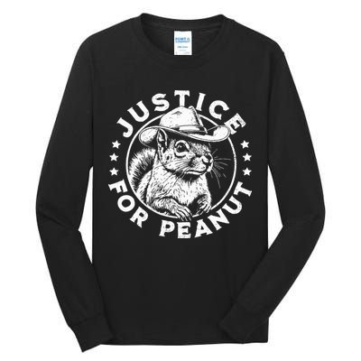 Justice For Peanut The Squirrel P’Nut Pnut Peanut Squirrel Tall Long Sleeve T-Shirt