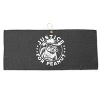 Justice For Peanut The Squirrel P’Nut Pnut Peanut Squirrel Large Microfiber Waffle Golf Towel