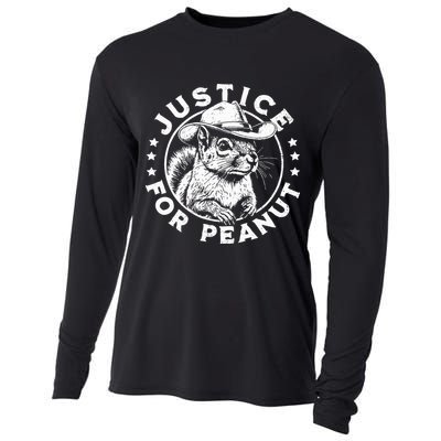 Justice For Peanut The Squirrel P’Nut Pnut Peanut Squirrel Cooling Performance Long Sleeve Crew